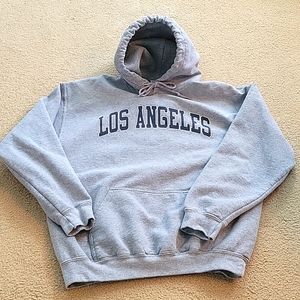 "Los Angeles" printed hoodie Gildan Heavy Blend feels & looks new